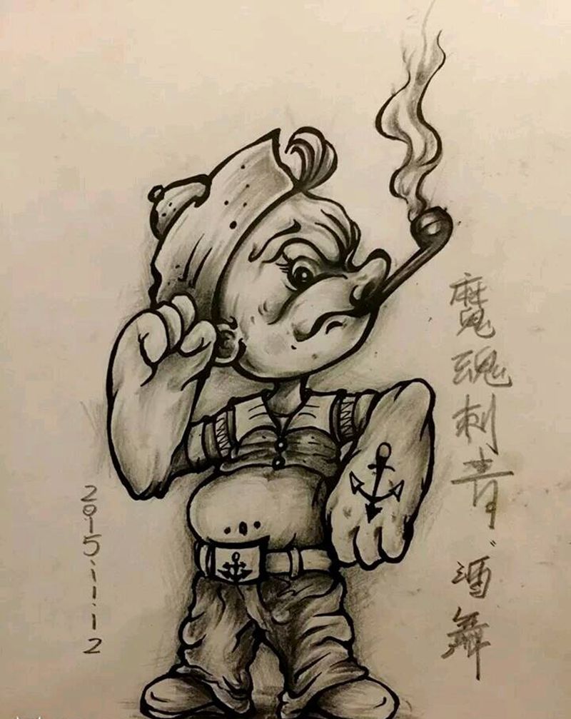 纹身师要有自己的原创设计纹身图片_手臂欧美原创成品纹身图案