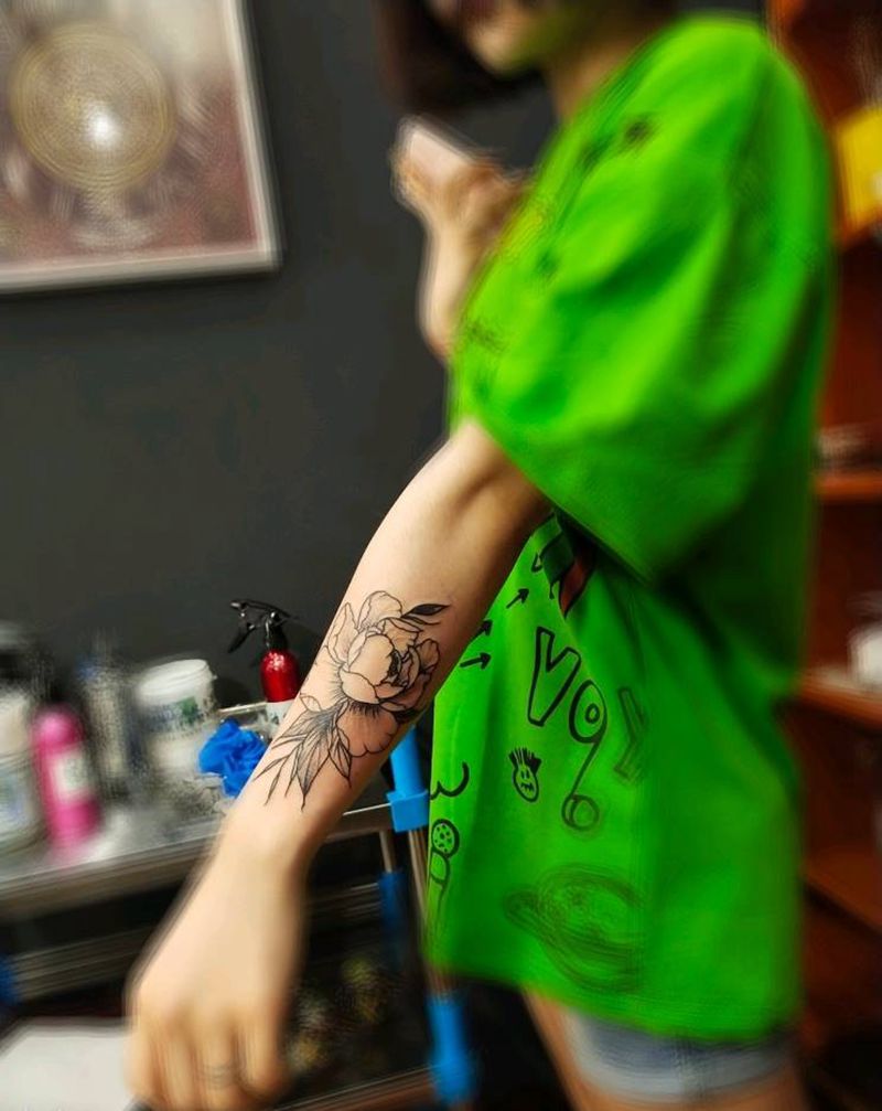 小花.纹身图片_手臂纹身图案