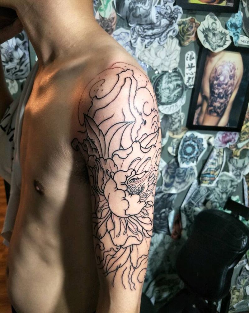 作品会聚纹身图片