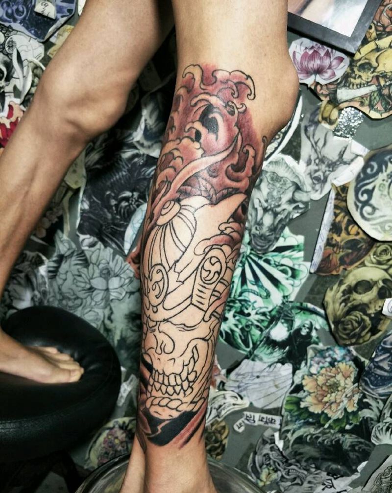 未完成纹身图片