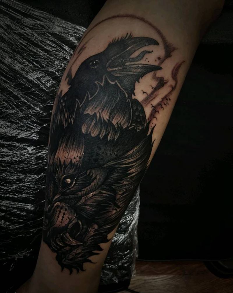 暗黑点刺纹身图片_点刺纹身图案