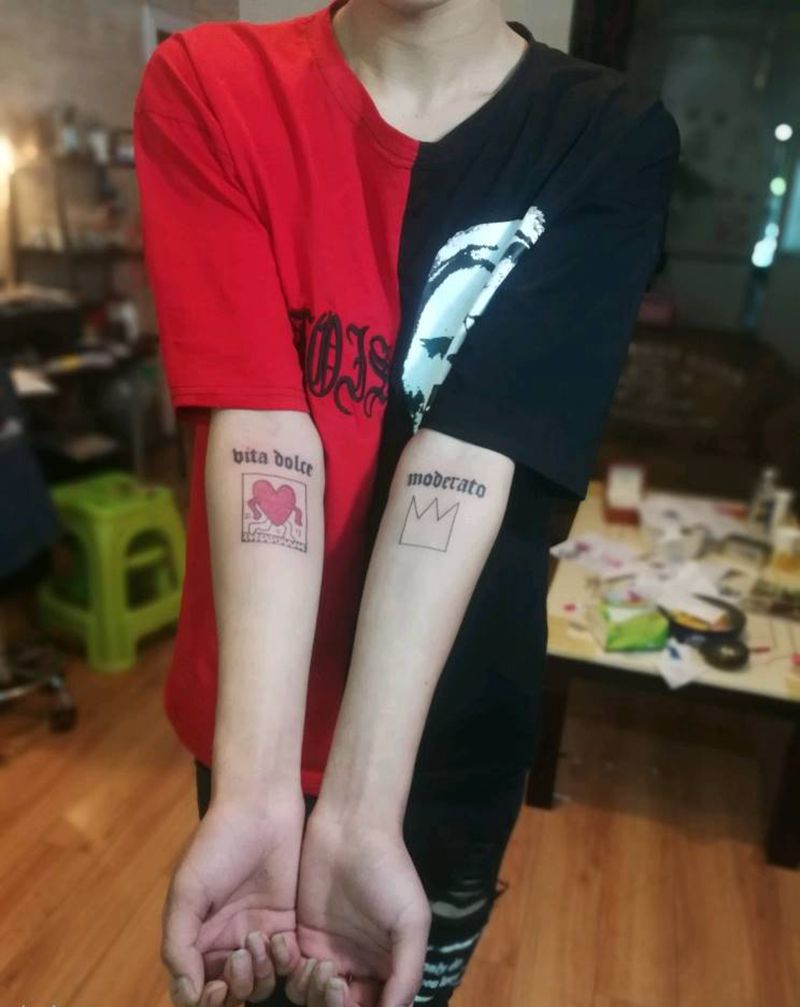 行走的心纹身图片