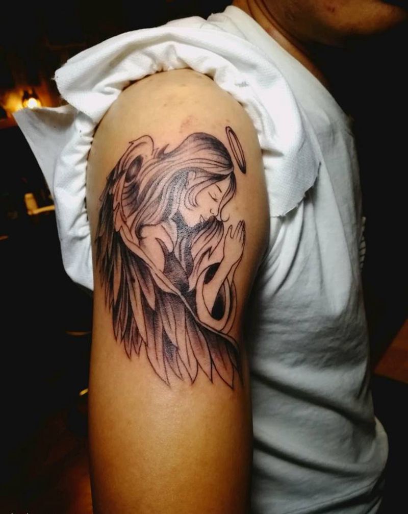 天使纹身图片