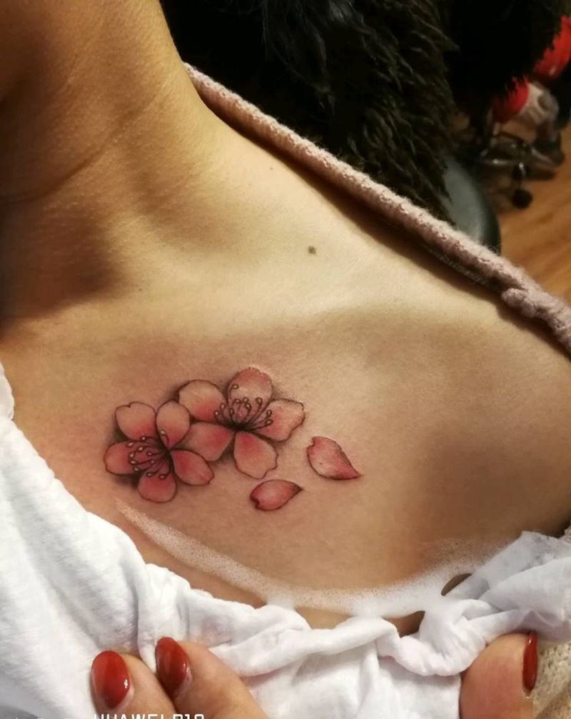 樱花纹身图片
