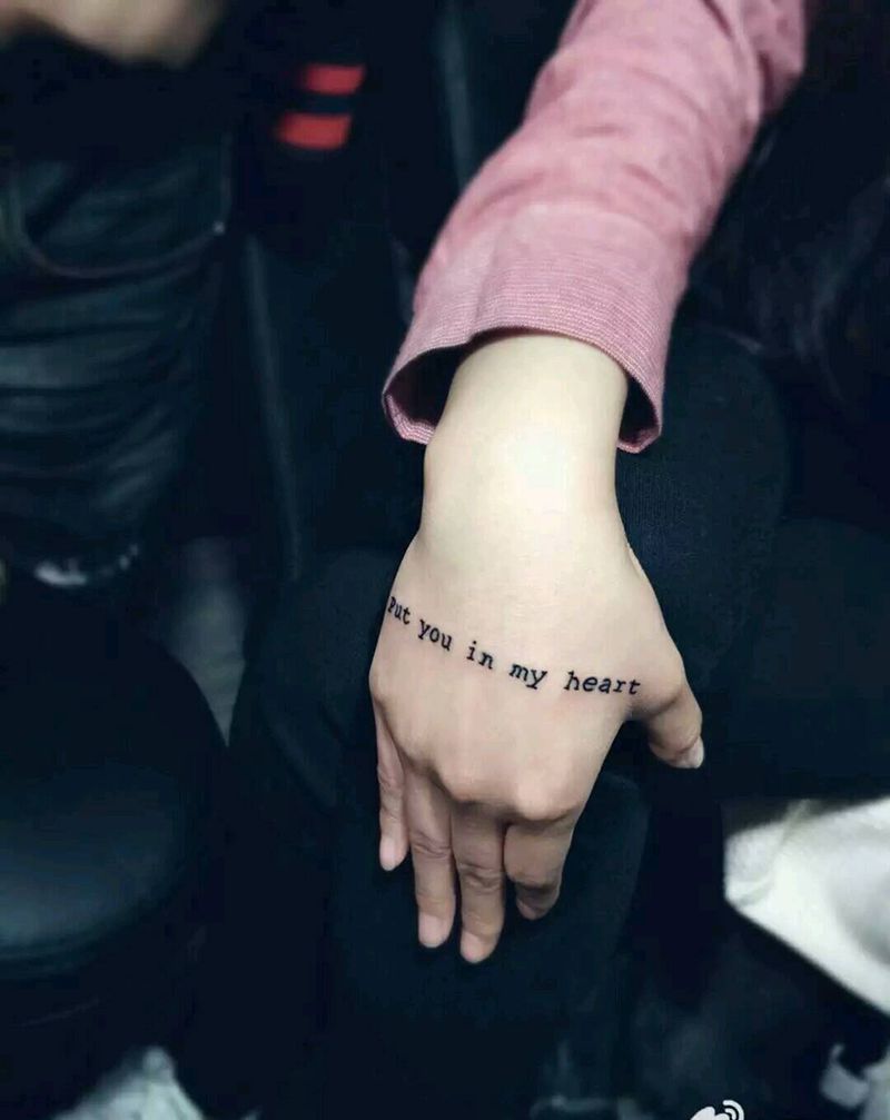 小英文纹身图片