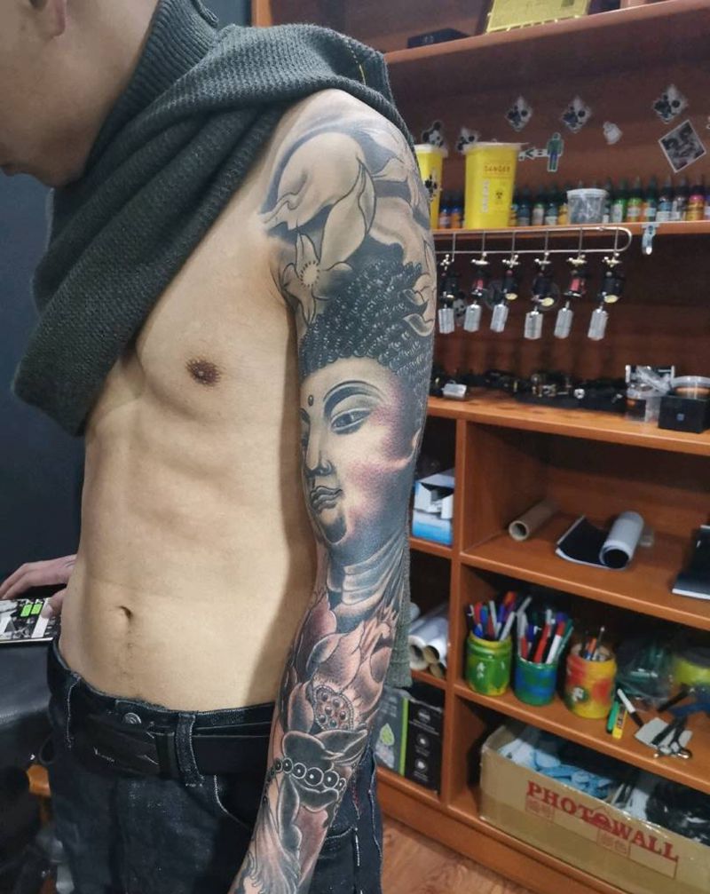 花臂未完成目前14纹身图片