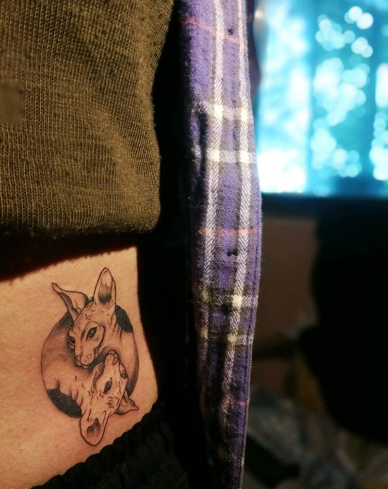 特别的图纹身图片_腹部纹身图案