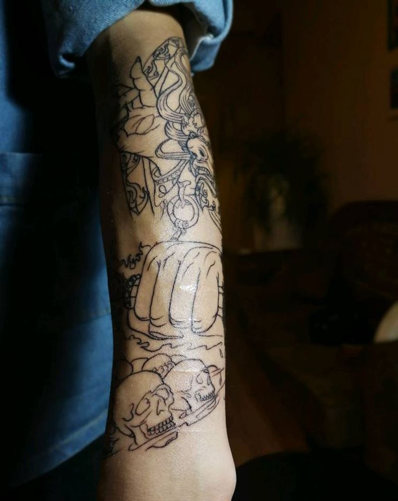 大黑天神纹身图片