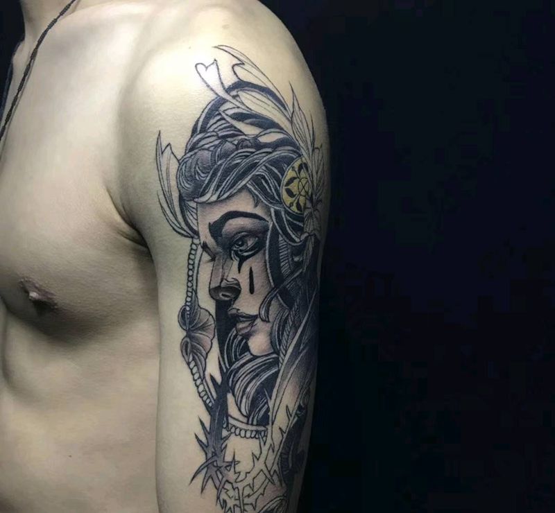 school纹身图片_手臂纹身图案