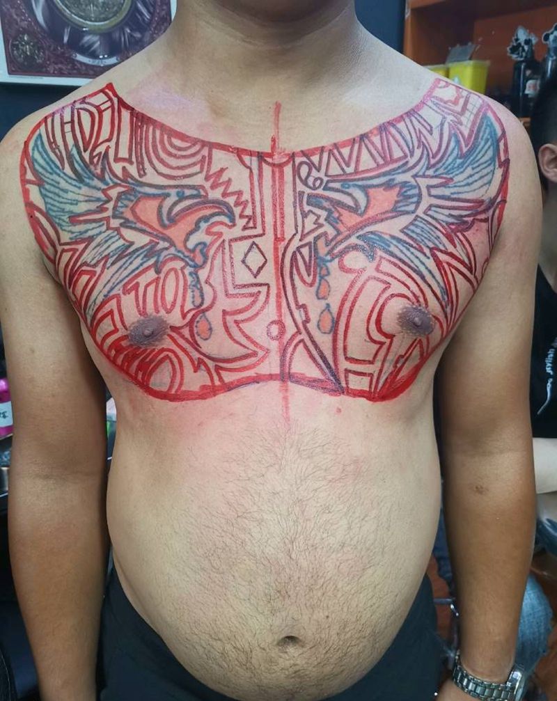 遮盖未完成纹身图片_图腾纹身图案