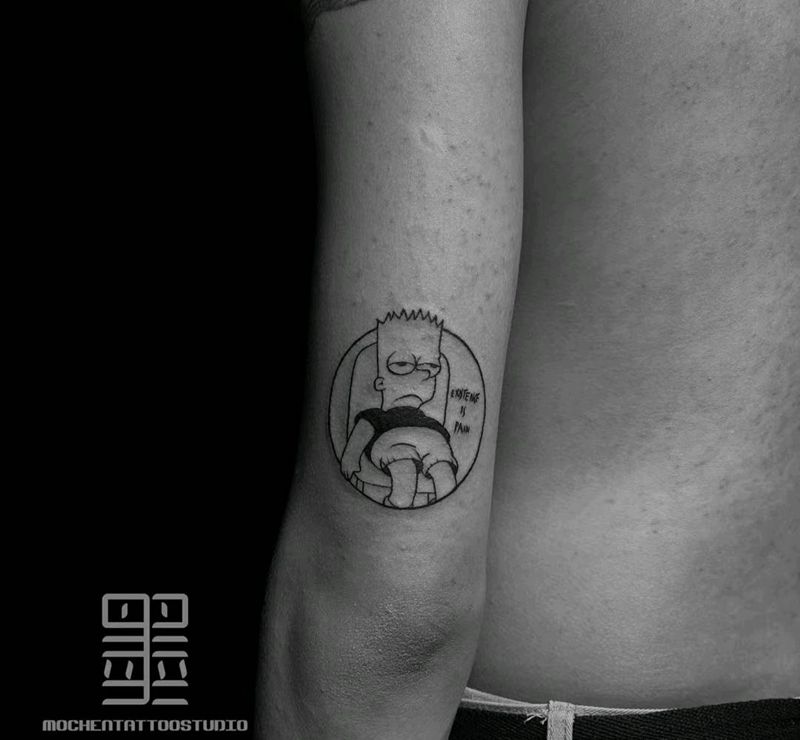 辛普森纹身图片_手臂纹身图案