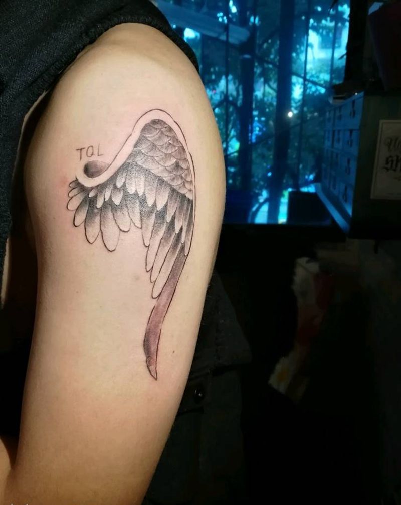 翅膀纹身图片