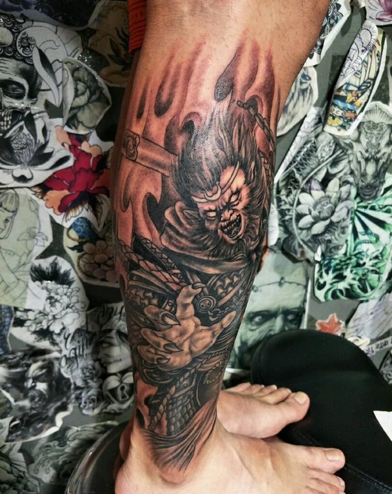 孙悟空纹身图片