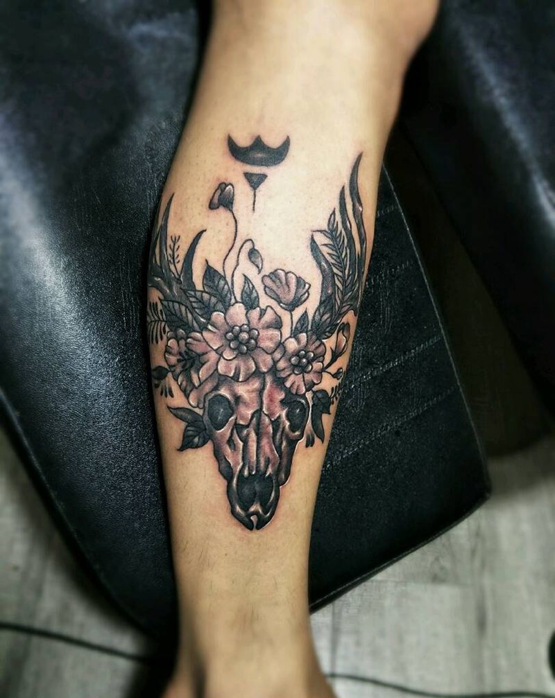 骷髅鹿微信944469684纹身图片