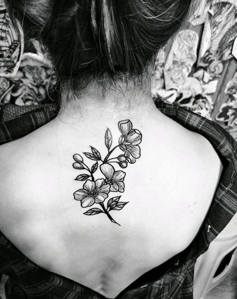 个性小花纹身图片