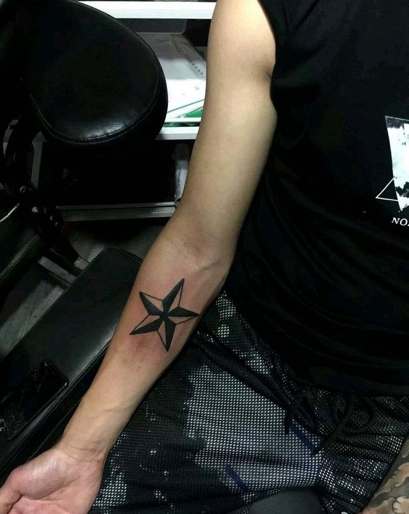 五角星纹身图片