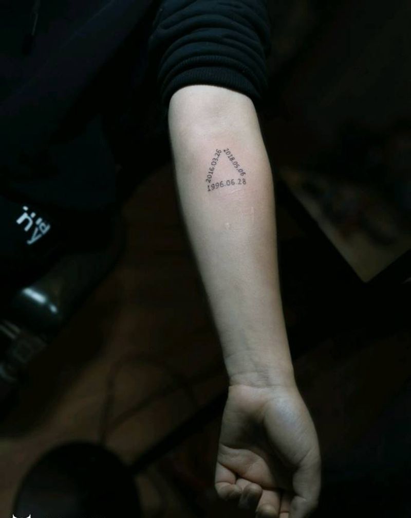 特别数字纹身图片_手臂纹身图案