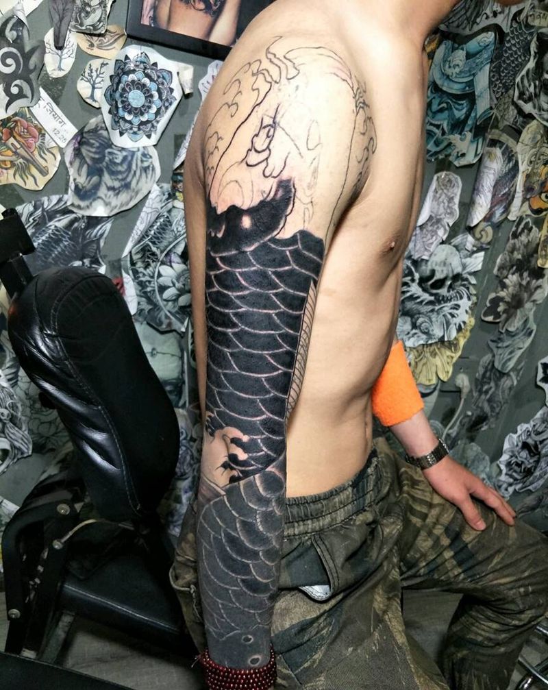 遮盖未完成下次继续纹身图片