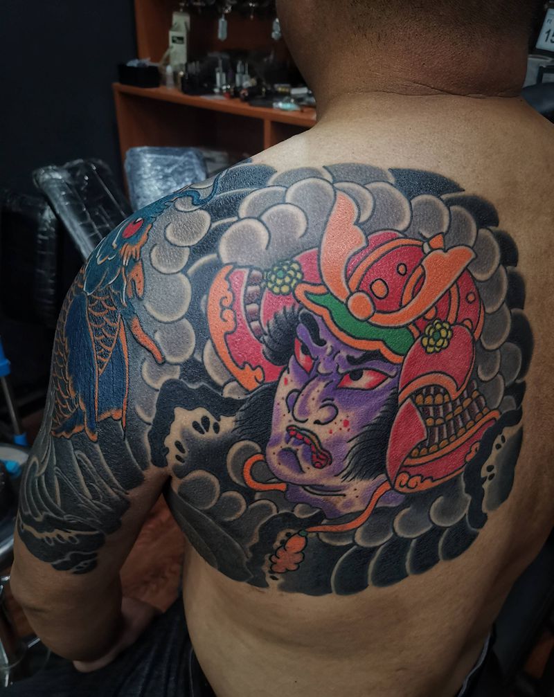 修改失败纹身添加为连甲纹身图片_老传统纹身图案