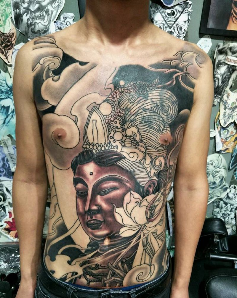 满肚子未完成面前6纹身图片