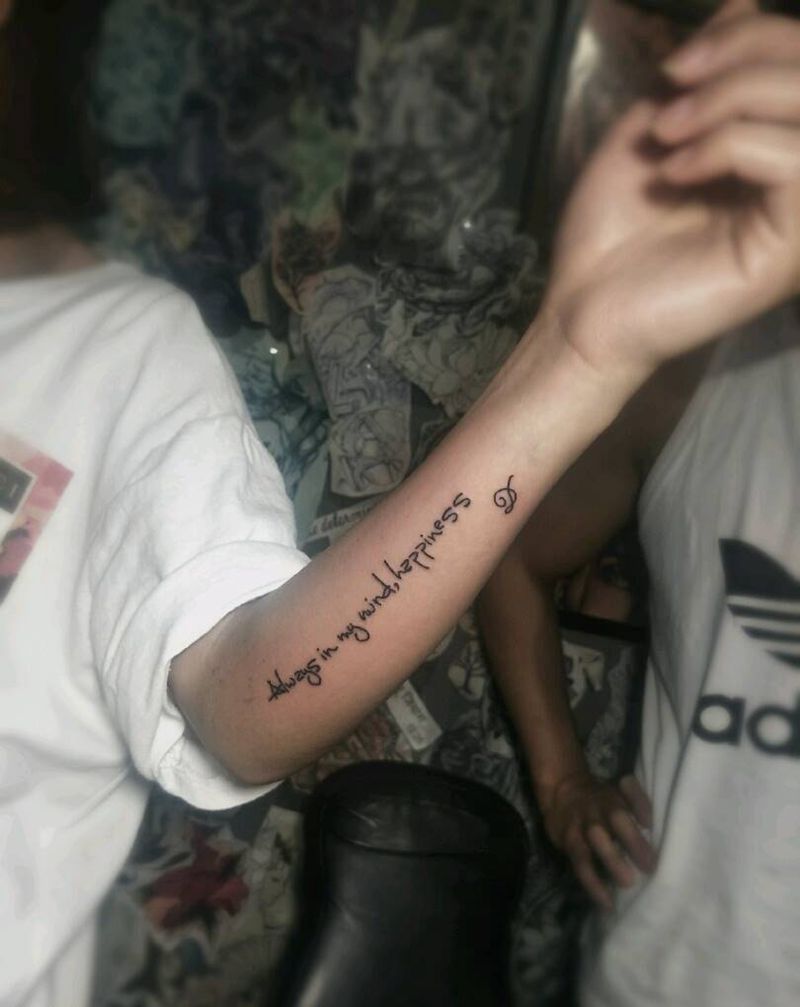 小英文纹身图片