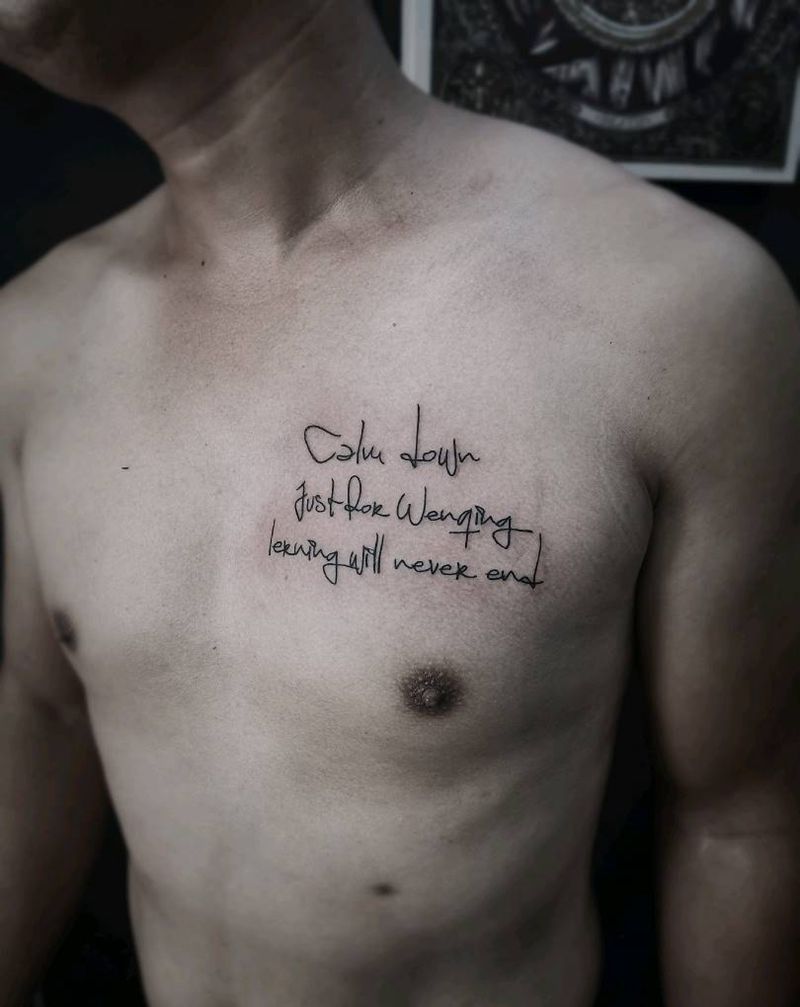 个性英文纹身图片_字体纹身图案