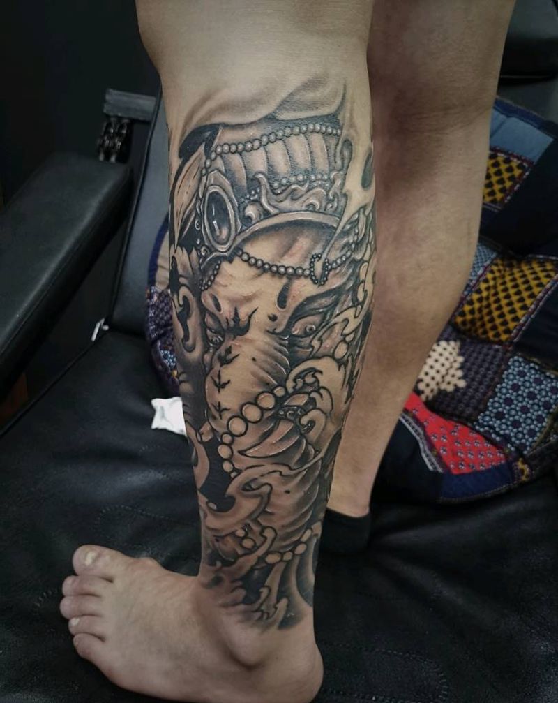 包小臂完成纹身图片_新传统纹身图案