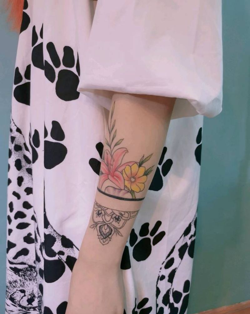 手环纹身图片_新传统纹身图案