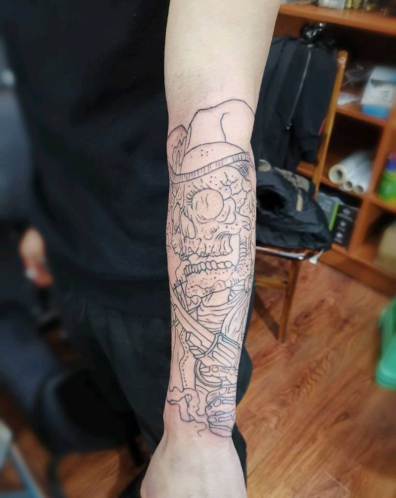 未完成纹身图片