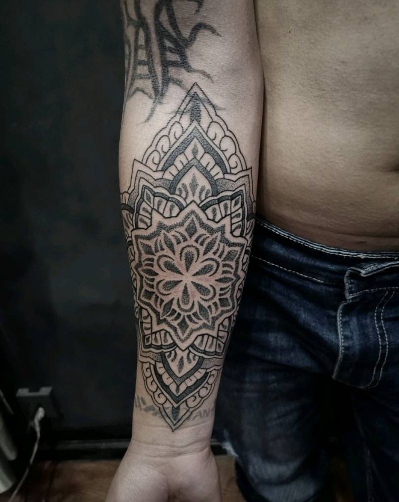 点刺图腾纹身图片_图腾纹身图案