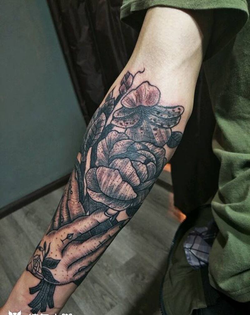 点刺花纹身图片