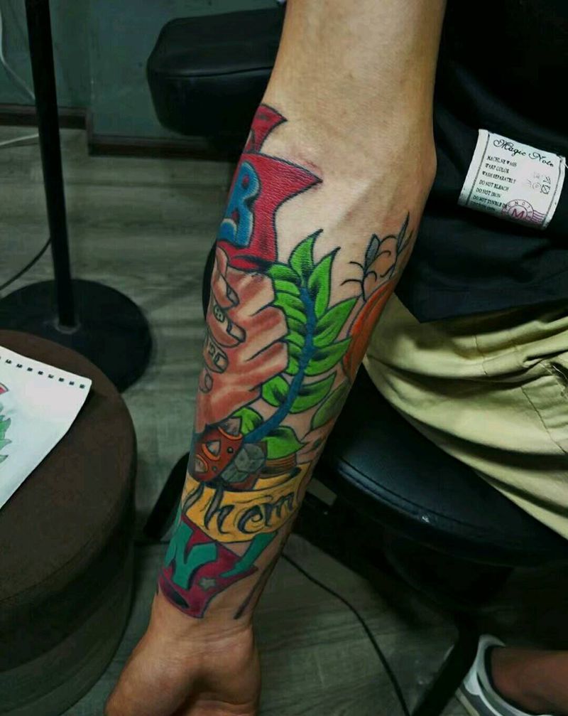 友谊万岁纹身图片