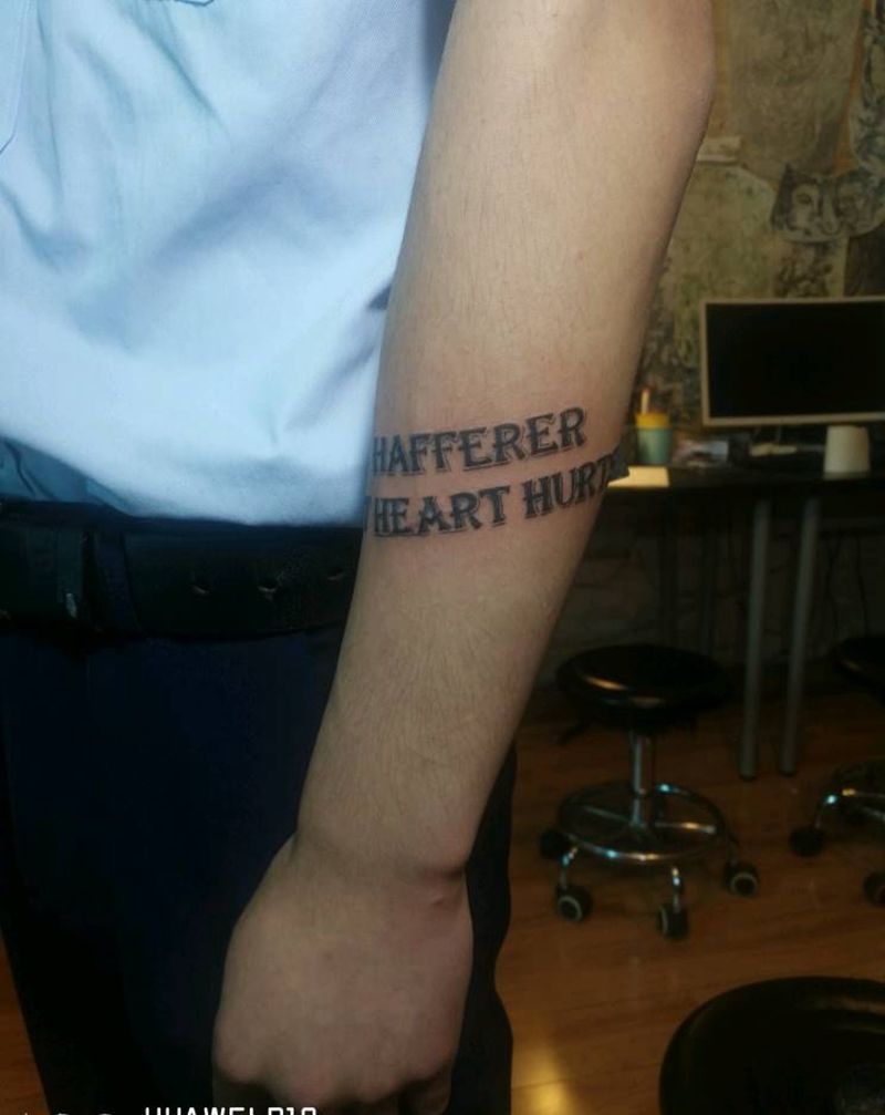 英文纹身图片_手臂纹身图案