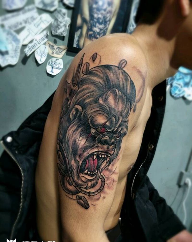 猩猩微信944469684纹身图片