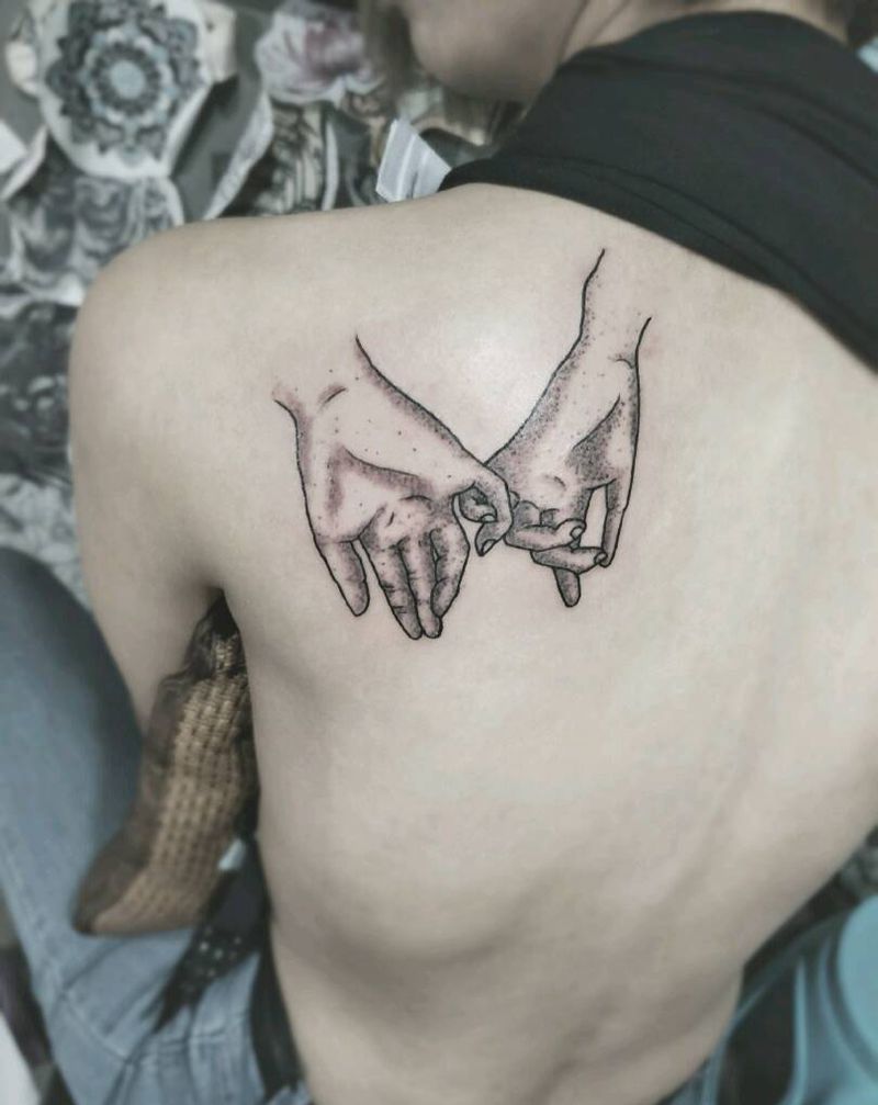 手拉手纹身图片