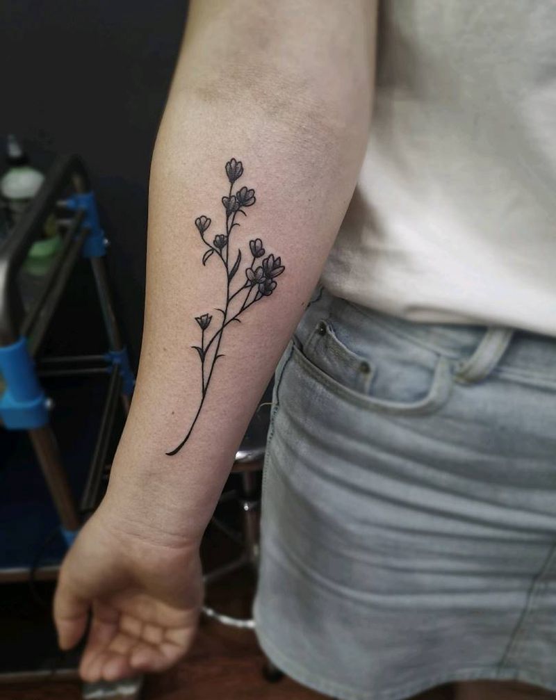 小花纹身图片_个性小图纹身图案