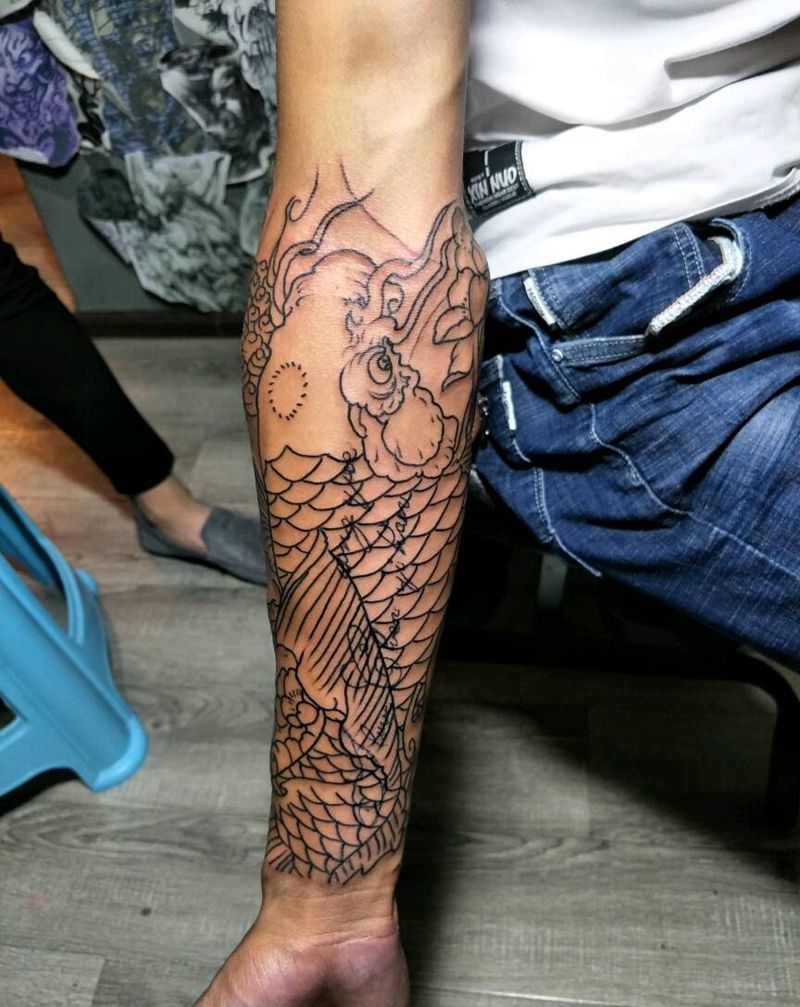 遮盖失败纹身未完成纹身图片