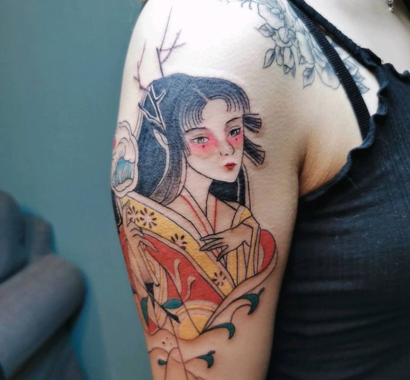 日式纹身图片_新传统老传统纹身图案