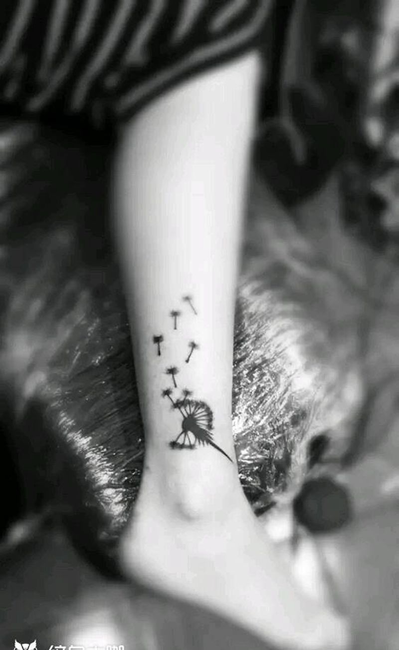 蒲公英纹身图片