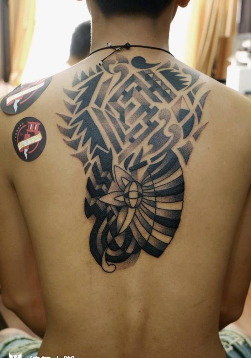 点刺图腾纹身图片_点刺图腾纹身图案