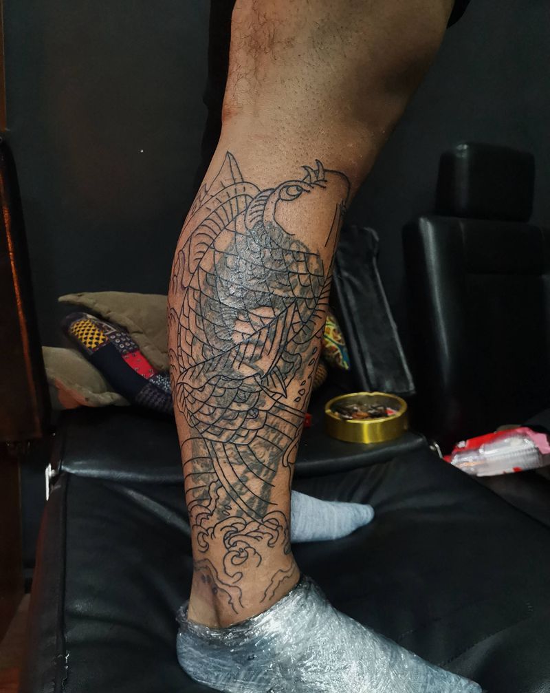 遮盖失败纹身未完成纹身图片_老传统纹身图案