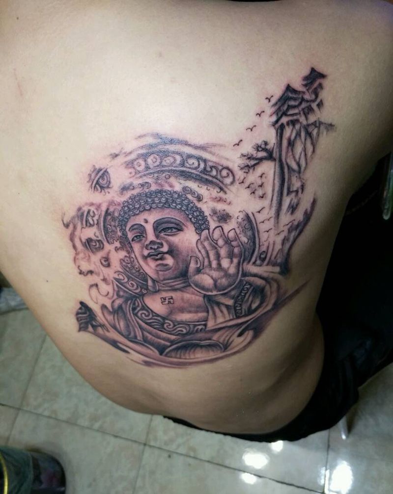 问佛 能渡苦厄 何不渡我纹身图片