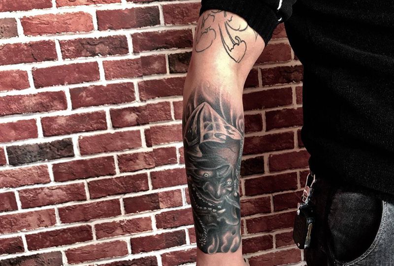 遮盖纹身图片_手臂新传统纹身图案