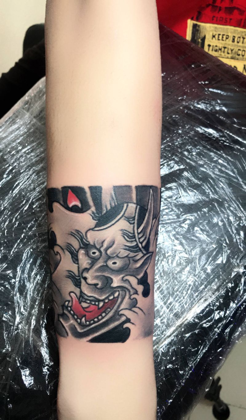 手环纹身图片_手部手臂纹身图案