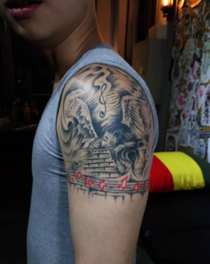 大臂原创修改纹身图片