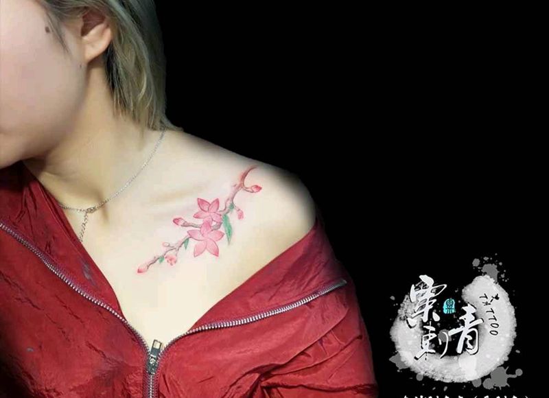樱花纹身图片