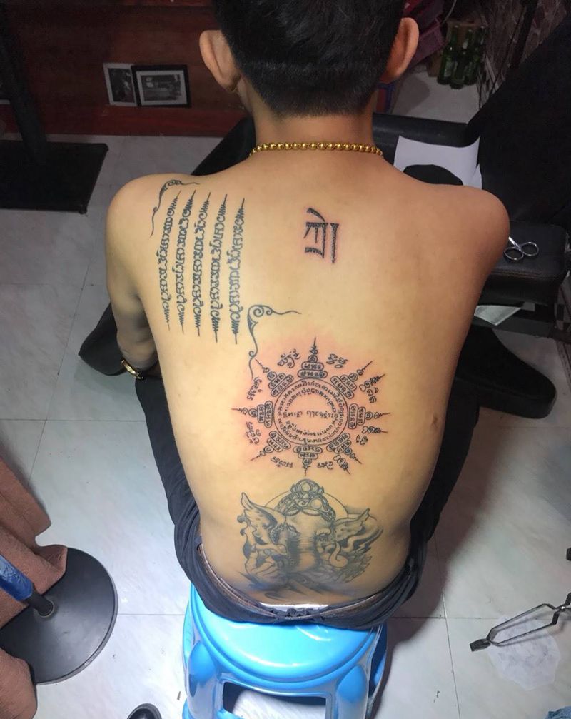 全 泰国经文纹身图片