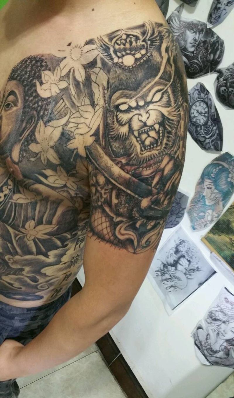 佛海无涯纹身图片