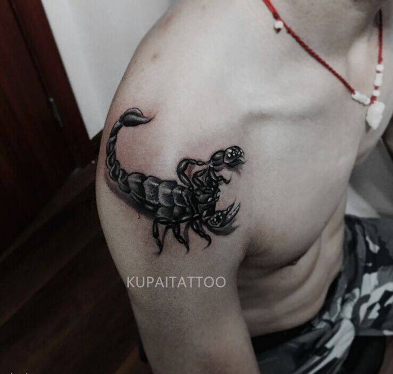 蝎子纹身图片