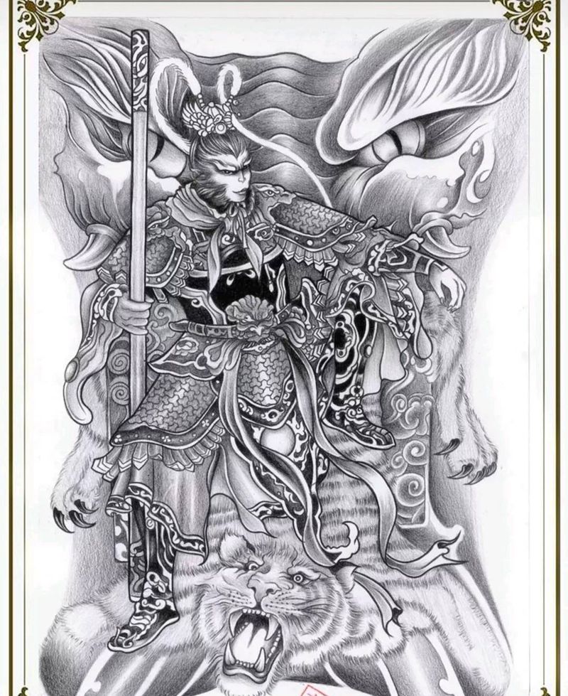 …纹身图片_背部纹身图案